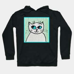 Whimsical Cat Portrait #3 Hoodie